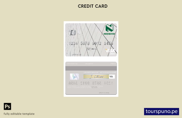 lista para imprimir plantilla de tarjeta de débito visa Lesotho Nedbank